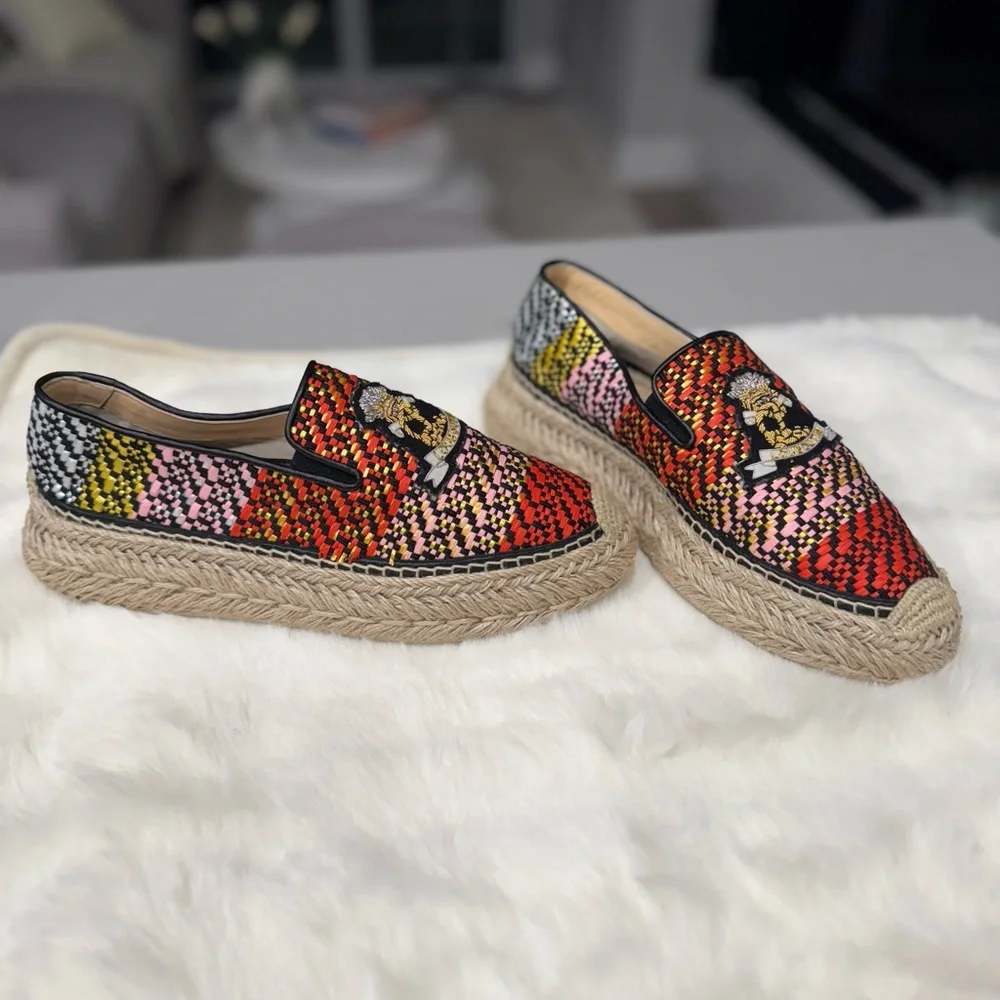 Christian Louboutin Woven Espadrilles. - Picture 7 of 17